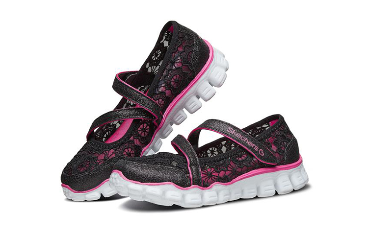 Lookbook (Youth) Skechers Skech Flex 2.0 'Mary Jane Black Pink' 664041L-BKHP