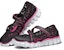 (JR) Skechers Skech Flex 2.0 'Mary Jane Hitam Merah Jambu' 664041L-BKHP