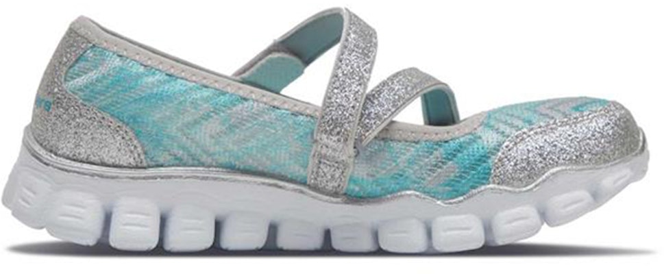 (Youth) Skechers Skech Flex 2.0 'Silver Blue Mary Jane' 664042L-SLBL Order (Youth) Skechers Skech Flex 2.0 'Silver Blue Mary Jane' 664042L-SLBL