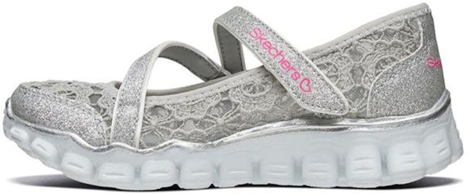 (Youth) Skechers Skech Flex 2.0 'Silver Mary Jane' 664041L-SIL Buy (Youth) Skechers Skech Flex 2.0 'Silver Mary Jane' 664041L-SIL