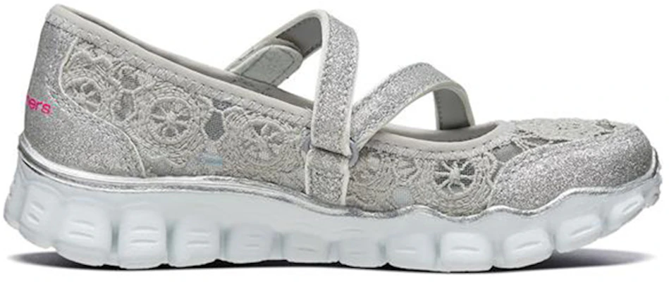 (Youth) Skechers Skech Flex 2.0 'Silver Mary Jane' 664041L-SIL Order (Youth) Skechers Skech Flex 2.0 'Silver Mary Jane' 664041L-SIL