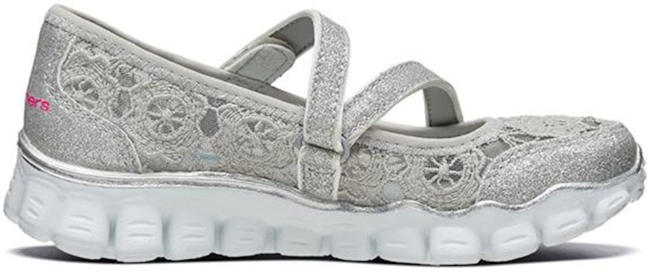(JR) 斯凯奇 Skech Flex 2.0 '银色玛丽珍' 鞋 664041L-SIL Order (JR) 斯凯奇 Skech Flex 2.0 '银色玛丽珍' 鞋 664041L-SIL