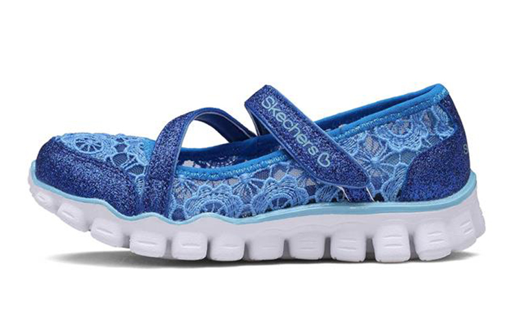 (Youth) Skechers Skech Flex 2.0 Casual Shoes 'Blue Mary Jane' 664041L-NVLB
