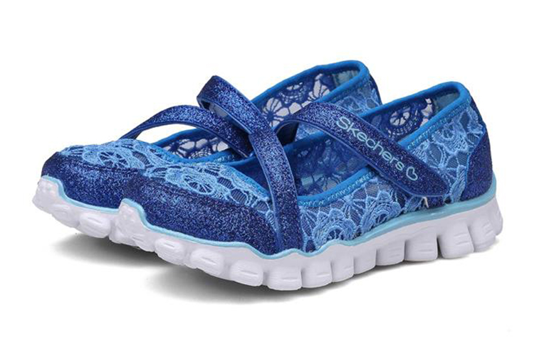 Lookbook (Youth) Skechers Skech Flex 2.0 Casual Shoes 'Blue Mary Jane' 664041L-NVLB
