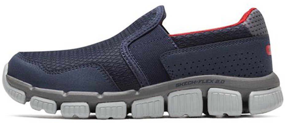(Youth) Skechers Skech Flex 2.0 Slip-On 'Grey Red' 97630L-NVRD Buy (Youth) Skechers Skech Flex 2.0 Slip-On 'Grey Red' 97630L-NVRD