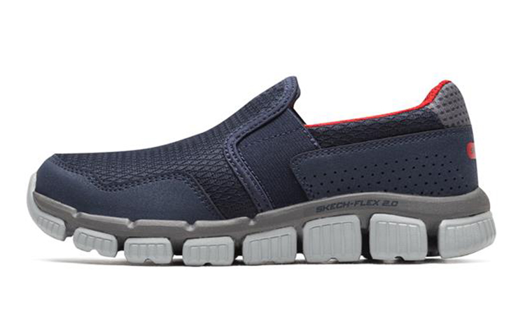 (Youth) Skechers Skech Flex 2.0 Slip-On 'Grey Red' 97630L-NVRD