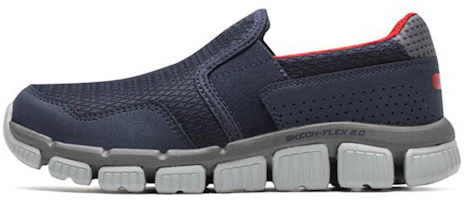(Youth) Skechers Skech Flex 2.0 Slip-On 'Grey Red' 97630L-NVRD (Youth) Skechers Skech Flex 2.0 Slip-On 'Grey Red' 97630L-NVRD