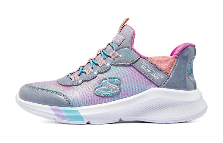 (Youth) Skechers Slip-Ins Dreamy Lites Colorful Prism 'Grey' 303514L-GYMT