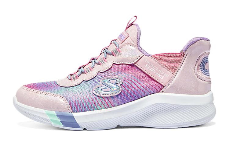 (Youth) Skechers Slip-Ins Dreamy Lites Colorful Prism 'Light Pink' 303514L-LPMT