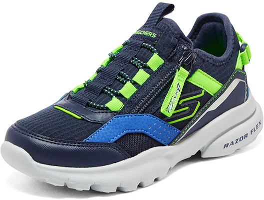 (JR) Skechers Slip-ins Razor Flex Air Sneaker 'Hitam Biru Hijau' 403841L-NVLM Lookbook (JR) Skechers Slip-ins Razor Flex Air Sneaker 'Hitam Biru Hijau' 403841L-NVLM