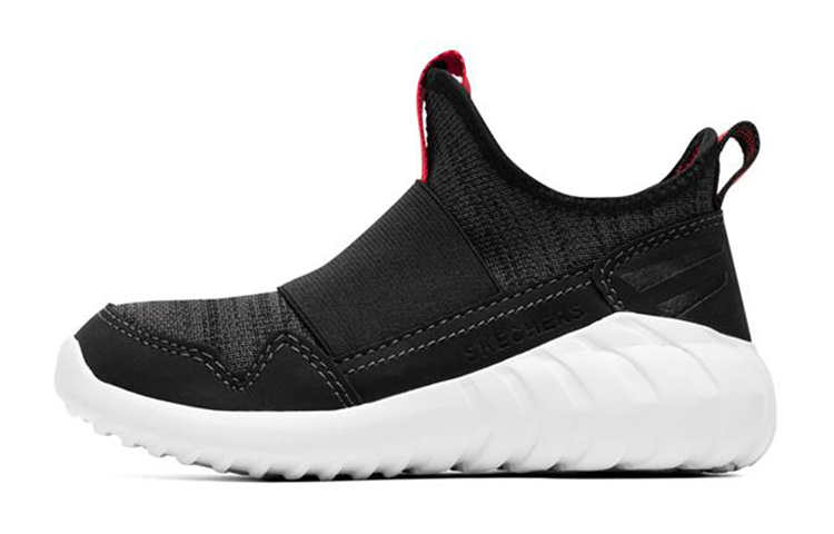 (Youth) Skechers Slip-On 'Black White' 97691L-BLK