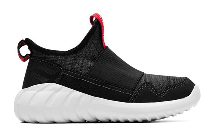 (Youth) Skechers Slip-On 'Black White' 圖 2