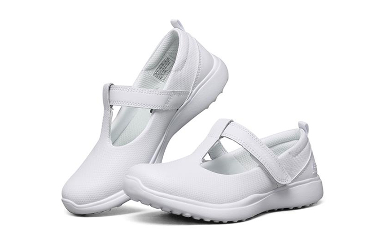 Lookbook (JR) 스케쳐스 슬립온 화이트 (Skechers Seulipeon Hwaiteu) 302167L-WHT