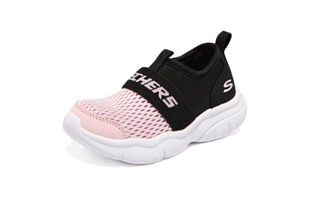 Order (JR) Skechers Slip-On Sepatu Nyaman 'Pink Black' 302579N-BKPK