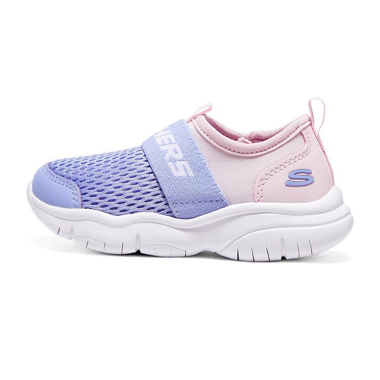 (Youth) Skechers Slip-On Comfy Shoes 'Purple Pink' 302579N-PKLV