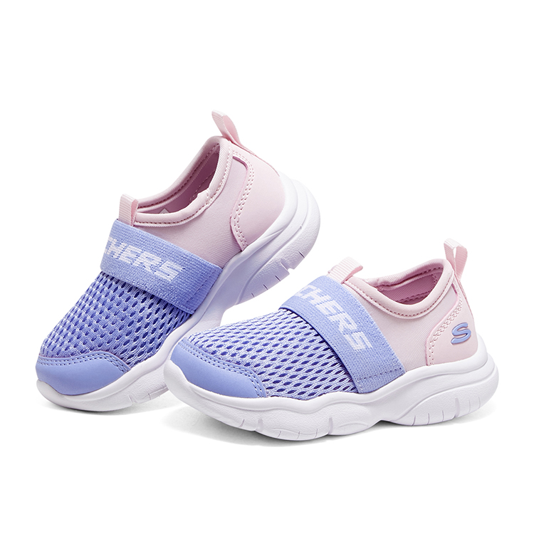 Lookbook (JR) Skechers Chaussures Confortables Sans Lacets ''Violet Rose'' 302579N-PKLV