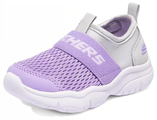 (JR) Skechers Slip-On Bequeme Schuhe ''Lila Silber'' 302579N-GYLV Lookbook (JR) Skechers Slip-On Bequeme Schuhe ''Lila Silber'' 302579N-GYLV