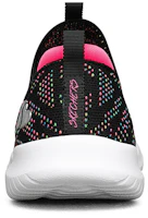 Shop Skechers 一腳蹬運動休閒鞋 大童 黑彩
