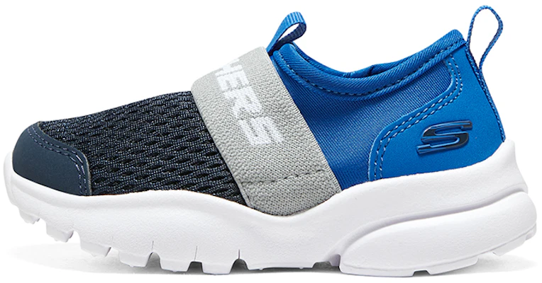 (JR) Skechers Instappers Sportschoenen ''Zwart Grijs Blauw'' 405215N-NVBL Buy (JR) Skechers Instappers Sportschoenen ''Zwart Grijs Blauw'' 405215N-NVBL