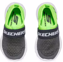 Shop 嬰童 Skechers 舒適 耐磨輕便 低幫 學步鞋 黑綠色