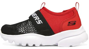 (Youth) Skechers Slip-On Sport Shoes 'Black Red' 405215N-BKRD (Youth) Skechers Slip-On Sport Shoes 'Black Red' 405215N-BKRD