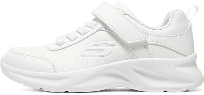 preschool-skechers-running-shoes-white-versatile-shock-absorbing-non-slip-low-top-302629-l-wht
