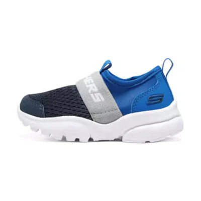 (Youth) Skechers Slip-On Sport Shoes 'Black Grey Blue'