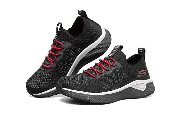 Lookbook (JR) Skechers Solar Fuse ''Nero Verde Rosso'' 400022L-BGRD