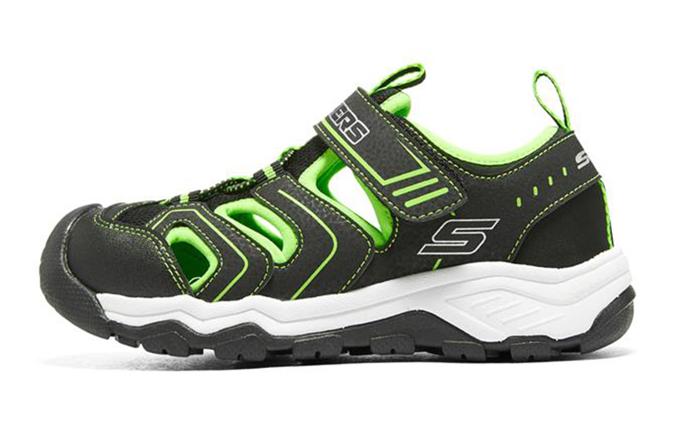 (Youth) Skechers Solar Quest 'Black Green' 407030L-BKLM