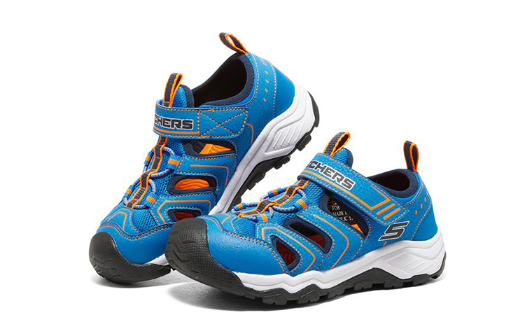 Lookbook (JR) 斯凯奇 Solar Quest 凉鞋 '蓝橙配色' 407030L-BLOR