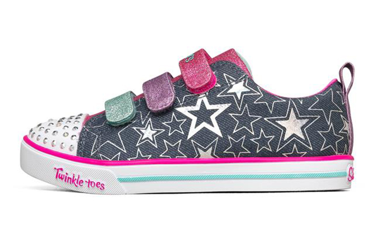 (Youth) Skechers Sparkle Lite 'Black Pink' 314036L-DMLT