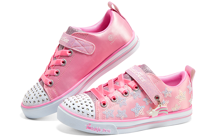Shop (Youth) Skechers Sparkle Lite 'Pink White' 314772L-LPMT