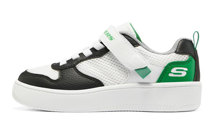 Buy 大童 Skechers Sport Court 92 休閒 低幫 兒童板鞋 黑綠
