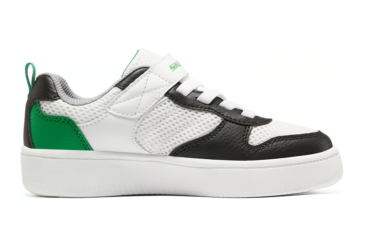 Order 大童 Skechers Sport Court 92 休閒 低幫 兒童板鞋 黑綠