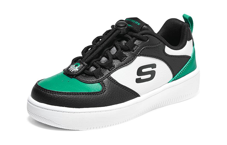 Lookbook (JR) Skechers Sport Court 92 ''Schwarz Grün Weiß'' 405232L-BKGR