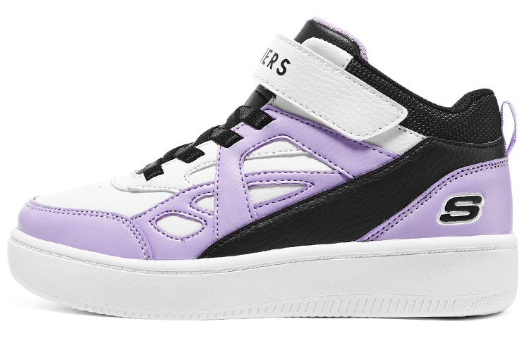 (Youth) Skechers Sport Court 92 'White Black Purple' 310145L-BKLV