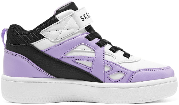(Youth) Skechers Sport Court 92 'White Black Purple' 310145L-BKLV Order (Youth) Skechers Sport Court 92 'White Black Purple' 310145L-BKLV