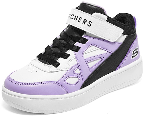 (Youth) Skechers Sport Court 92 'White Black Purple' 310145L-BKLV Lookbook (Youth) Skechers Sport Court 92 'White Black Purple' 310145L-BKLV