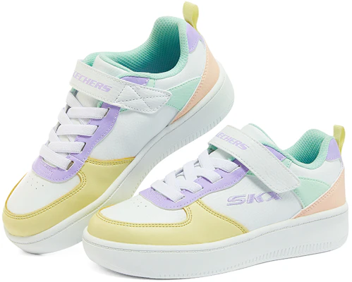 (JR) Skechers Sport Court 92 ''Wit Multi'' 310156L-WMLT Lookbook (JR) Skechers Sport Court 92 ''Wit Multi'' 310156L-WMLT