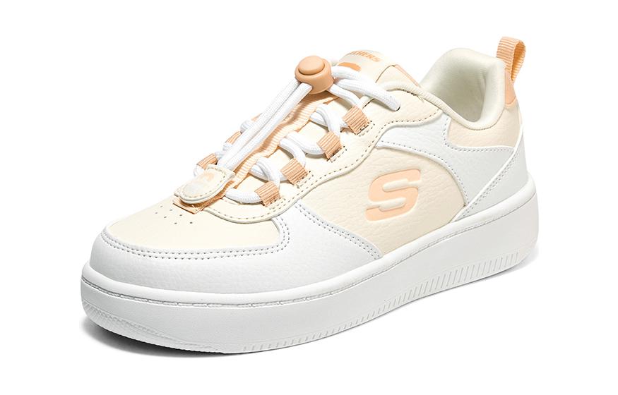 Lookbook (Youth) Skechers Sport Court 92 'White Yellow' 319499L-OFWT