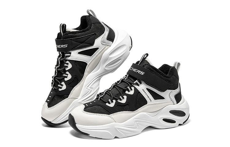 Lookbook (JR) Skechers Sport DLites Schoenen ''Wit Zwart'' 303902L-BKW