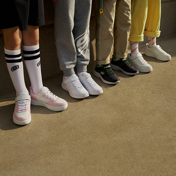 (Youth) Skechers Sport Low Junior 'White Pink' 圖 7