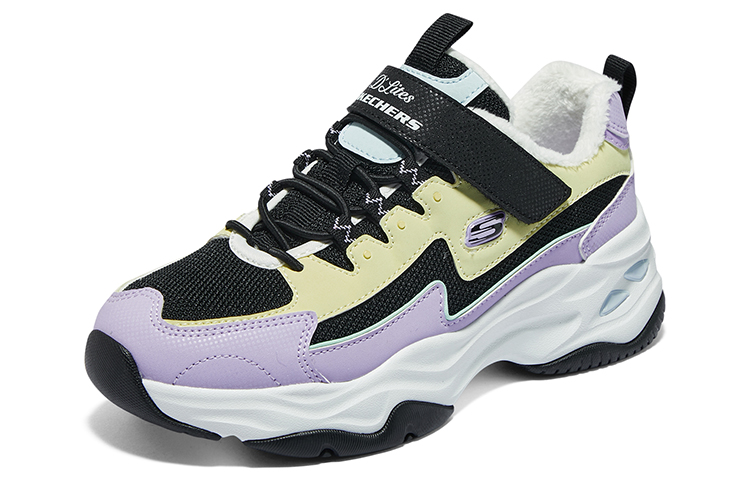 Lookbook (JR) Skechers Sport Hardloopschoenen ''Paars Geel Zwart'' 302581L-BKMT