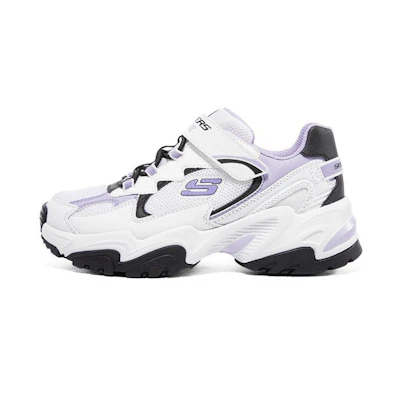 (Youth) Skechers Sport Shoes 'White Black Purple'