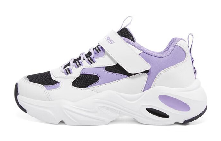 (Youth) Skechers Sport Shoes 'White Black Purple' 303901L-WBPR