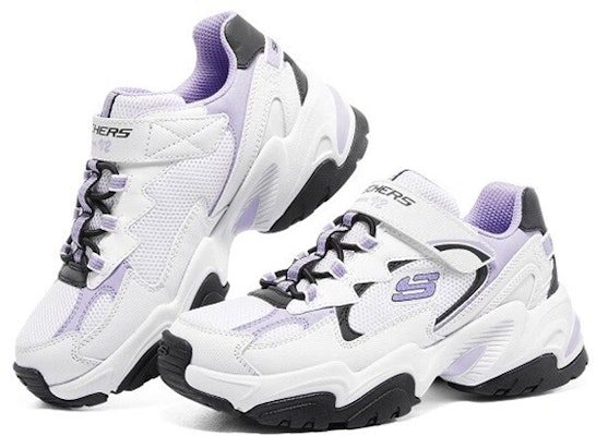 (JR) Kasut Sukan Skechers 'Putih Hitam Ungu' 302573L-WLV Shop (JR) Kasut Sukan Skechers 'Putih Hitam Ungu' 302573L-WLV