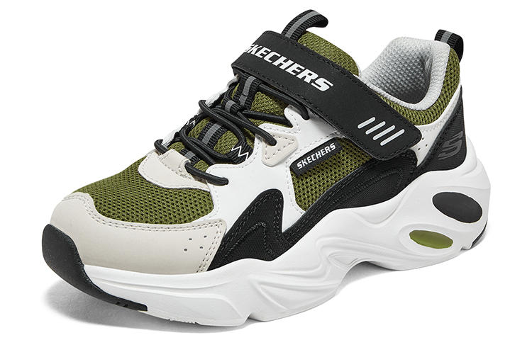 Lookbook (JR) Skechers Stamina Airy 'Hitam Hijau Zaitun' 405265L-BKOL