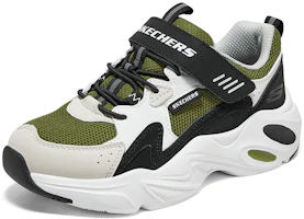 Lookbook (JR) Skechers Stamina Airy ''Nero Verde Oliva'' 405265L-BKOL