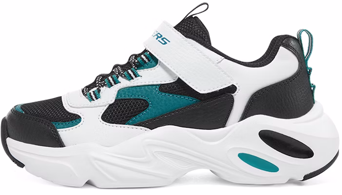 (Youth) Skechers Stamina Airy 'White Black Green' 405204L-WBTQ Buy (Youth) Skechers Stamina Airy 'White Black Green' 405204L-WBTQ