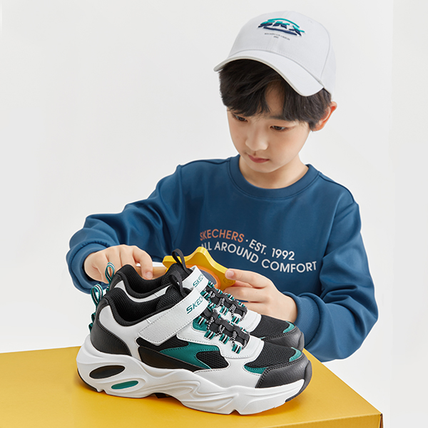 Cheap (JR) Skechers Stamina Airy 'Putih Hitam Hijau' 405204L-WBTQ
